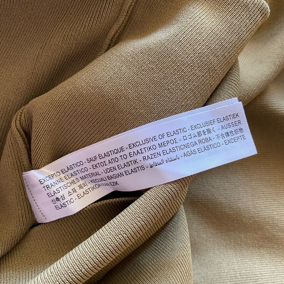 NWT Zara Bandage Puffy Sleeved Dress Olive Green Size Large - Picture 12 of 13